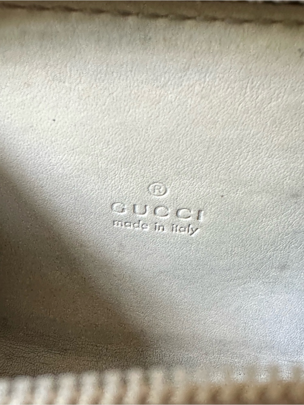 Gucci Guccissima Leather Zip Coin Wallet Ivory GG Compact Mini Wallet Italy - Picture 3 of 13